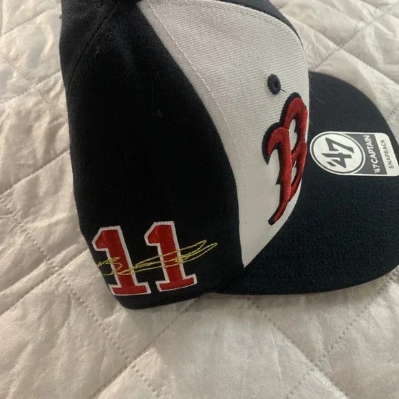 Boston Red Sox BOS MLB Players 47 Fitted Cap Authentic Hat Navy Blk Red White😀 - Picture 5 of 10
